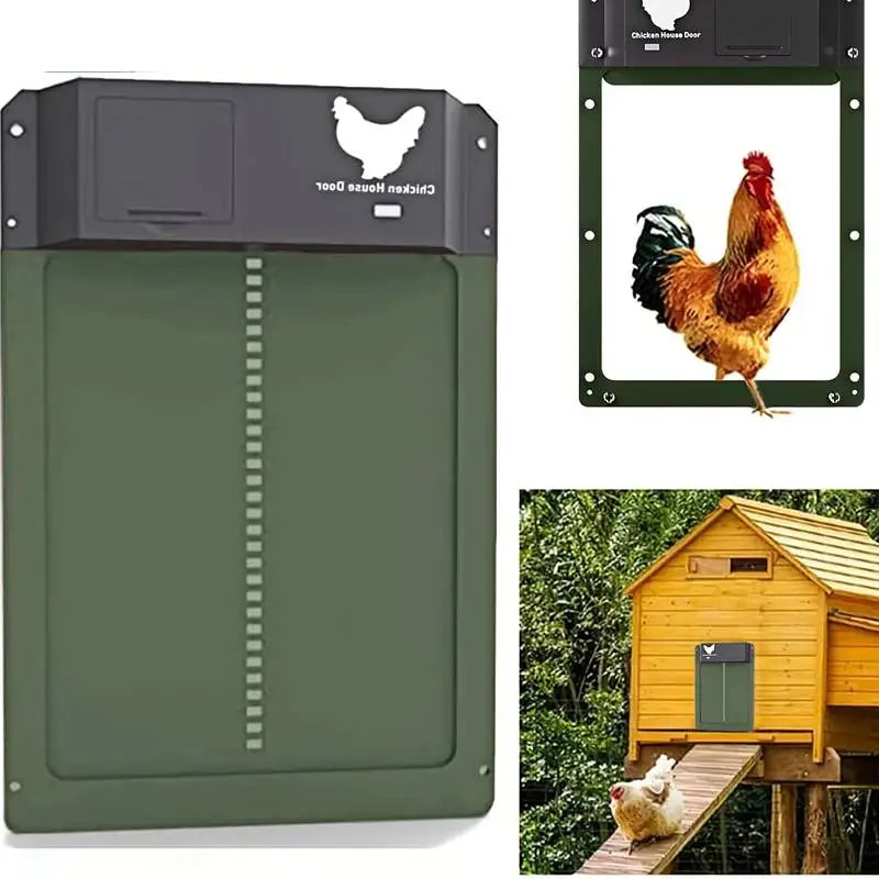 Automatic Chicken Coop Door System - SafeCoop-Green-Nora Luxe