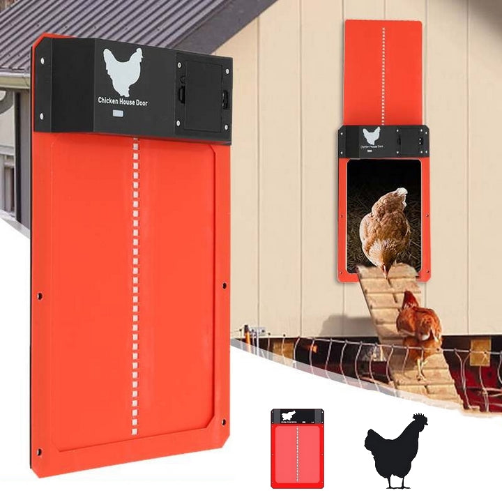 Automatic Chicken Coop Door System - SafeCoop-Red-Nora Luxe