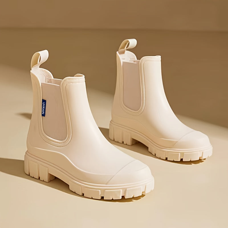 Ladies' mid-height waterproof rain boots with anti-slip sole – Selora
