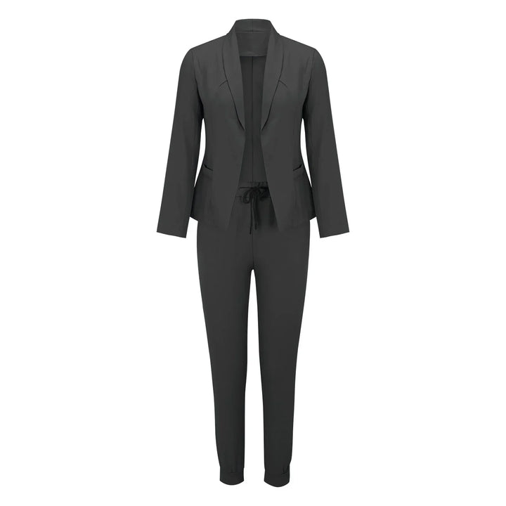 Casual two-piece set with tie belt – Liora