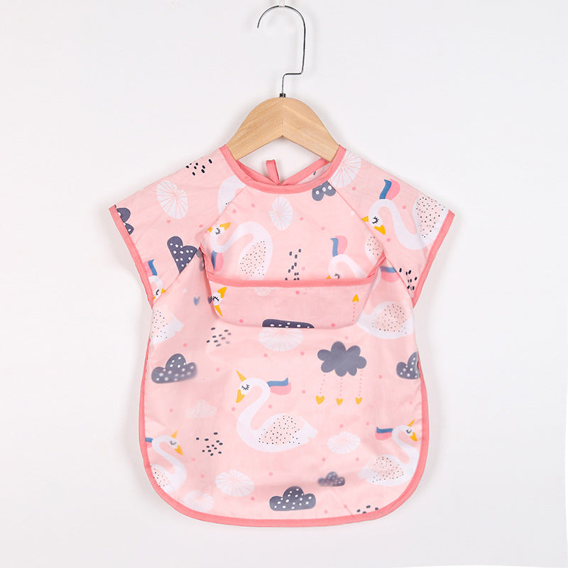 Baby apron with pockets for art and food-G-0-3 years old-Nora Luxe