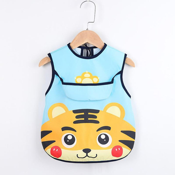 Baby apron with pockets for art and food-I-0-3 years old-Nora Luxe