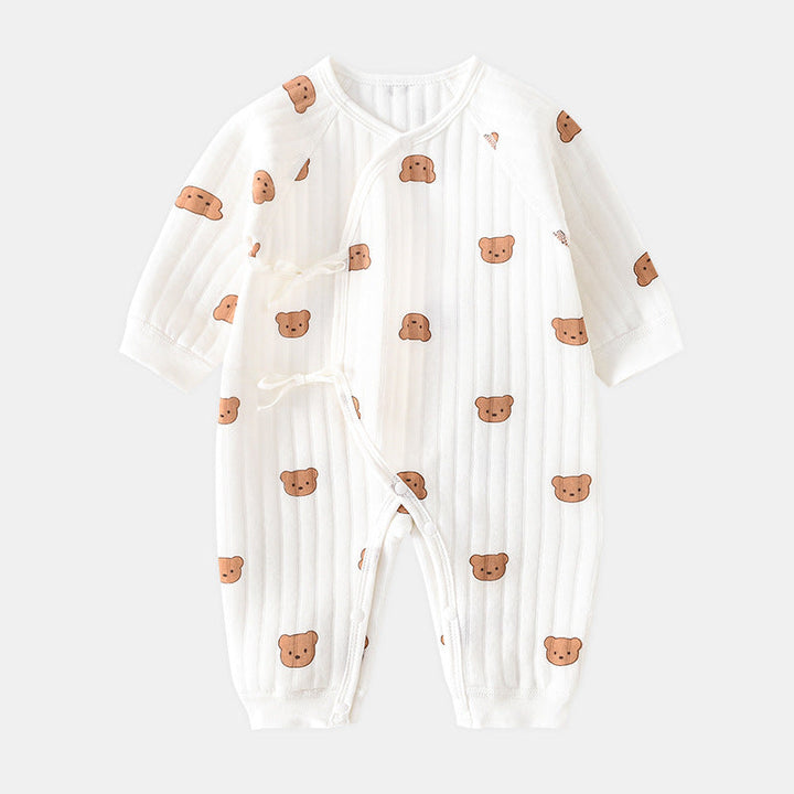 Baby romper with bear - Spring & autumn clothing-Bear-3 Months-Nora Luxe