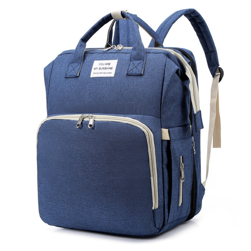 Portable Baby Bed and Nappy Bag – Multi-Function Travel Backpack