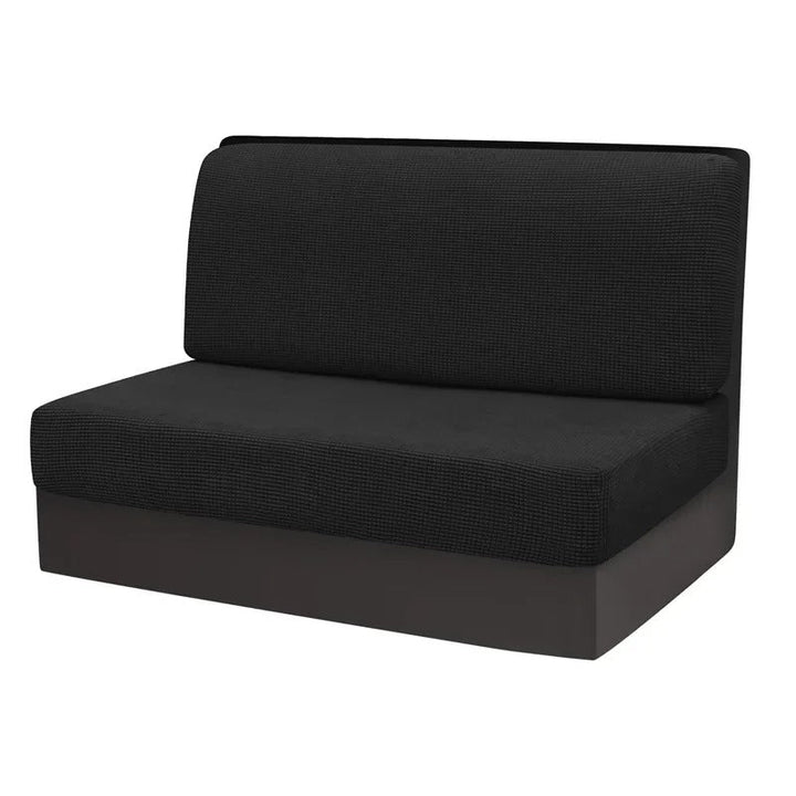 Bank covers set for camper & caravan - NomadCover-Black-Nora Luxe