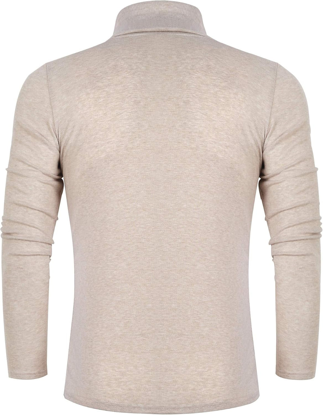 Basic Men's Turtleneck - Randy-Beige-S-Nora Luxe