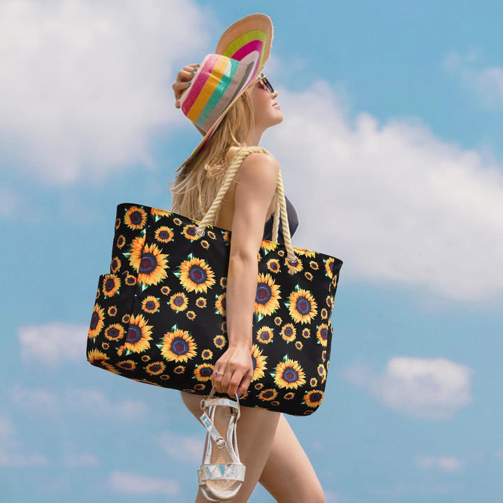 Waterproof Large Tote with Zipped Storage for Work & Play
