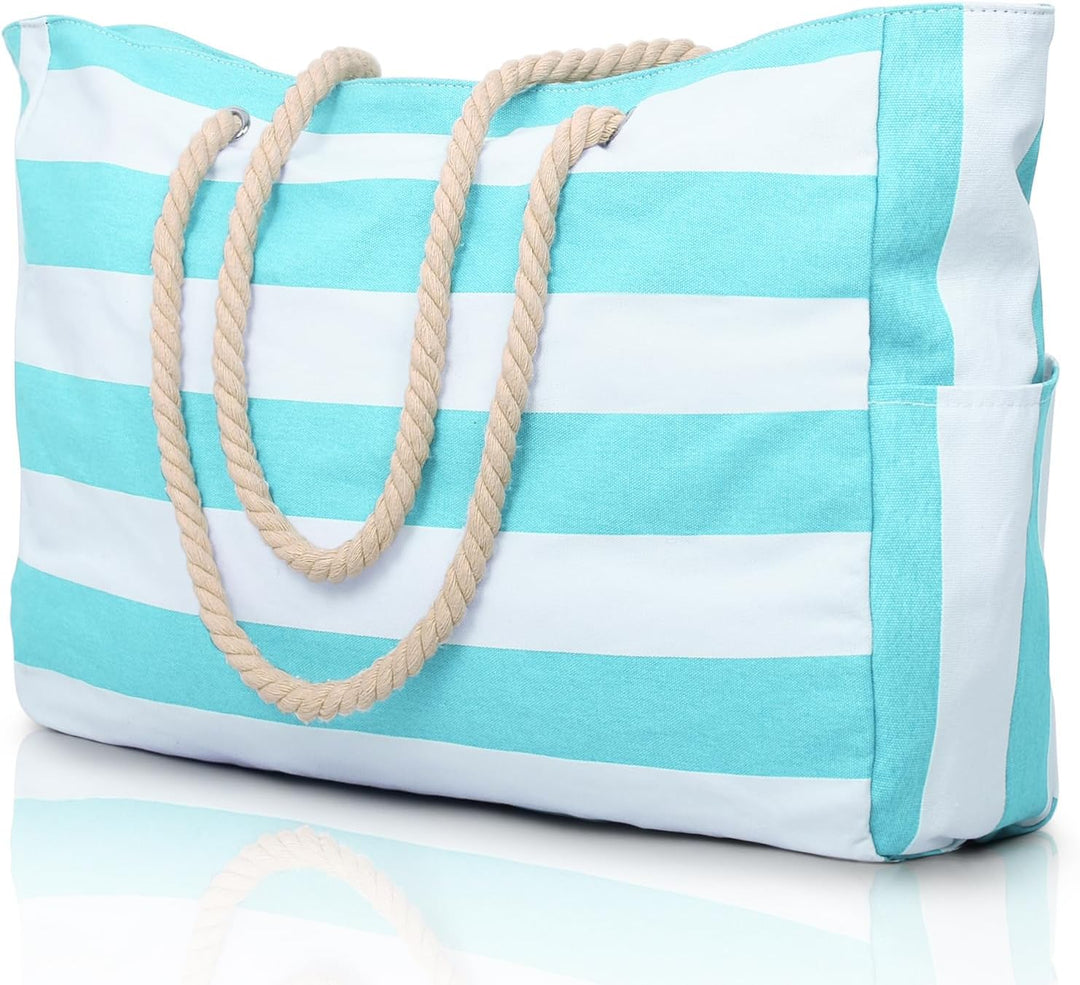 Waterproof Large Tote with Zipped Storage for Work & Play