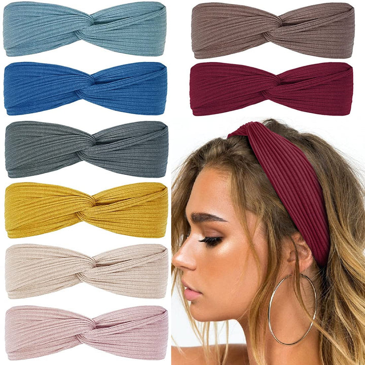 Boho Twist Hairbands-Set 4-Nora Luxe