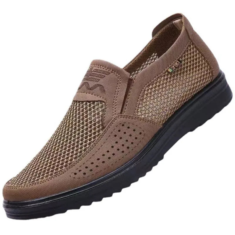 Breathable Men's Summer Shoes with Lightweight Comfort and Style – Jaron-Gray-5.5-Nora Luxe