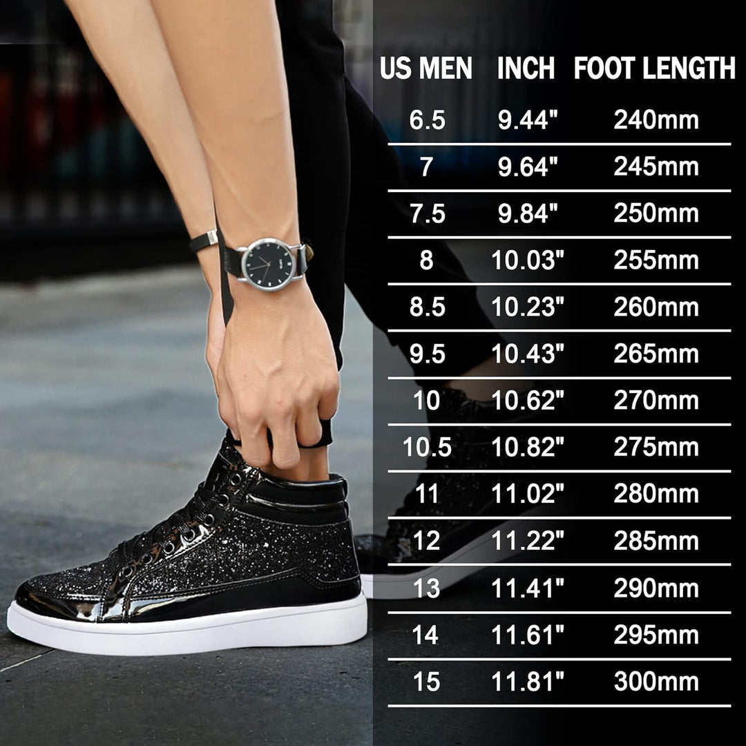 Casual Glitter Sneakers - NeonFlash-Black-5.5-Nora Luxe