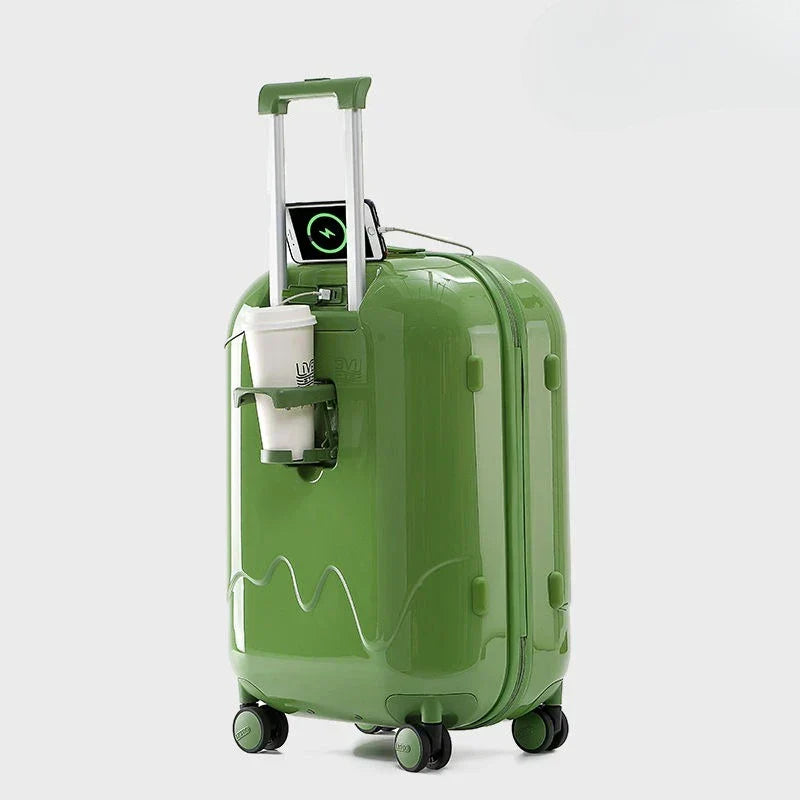 Child's suitcase with safety lock – Sevilla-Green-S (52 L)-Nora Luxe