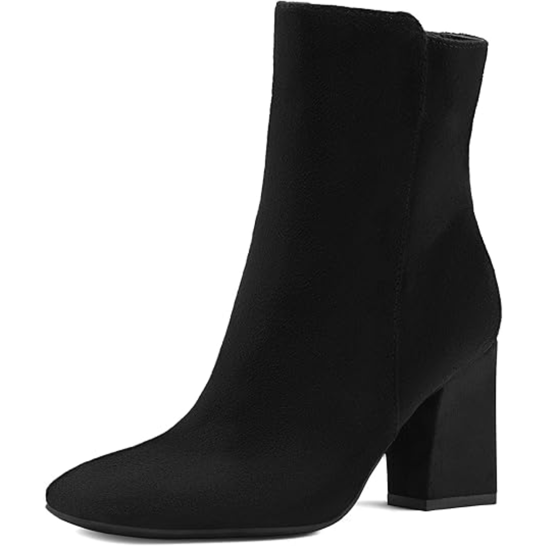 Chunky Block Heel Ankle Boots - Jamie-Black-2.5-Nora Luxe