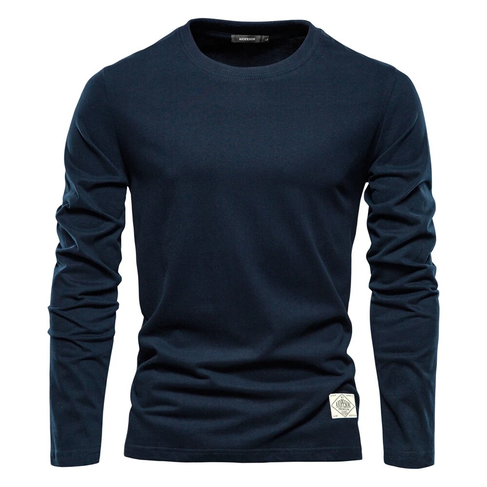 Classic Men's T-Shirt - Ethan-Dark Blue-XS-Nora Luxe