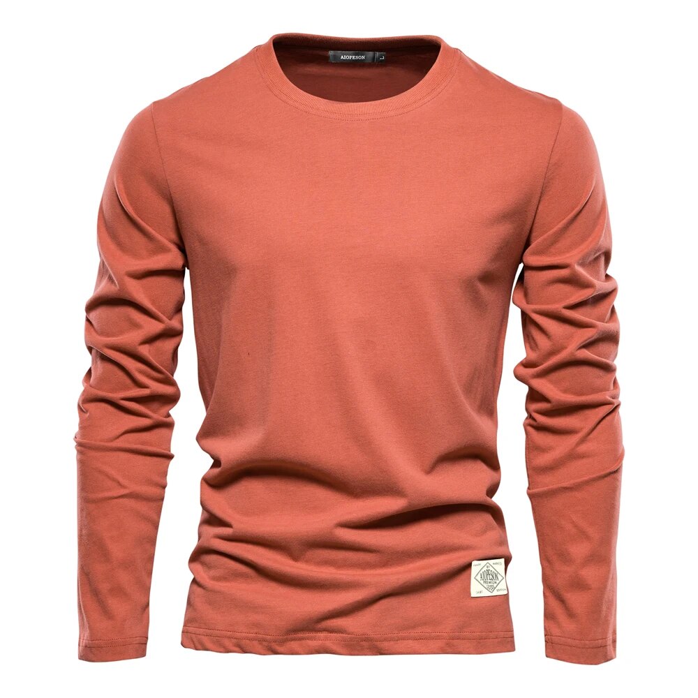 Classic Men's T-Shirt - Ethan-Orange-XS-Nora Luxe