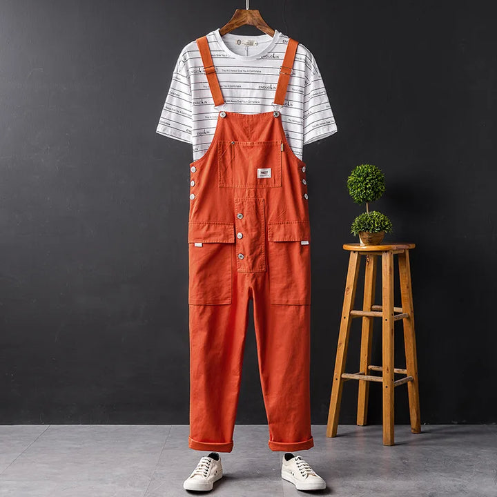 Comfortable and Stylish Garden Overalls - Nova-Orange-S-Nora Luxe