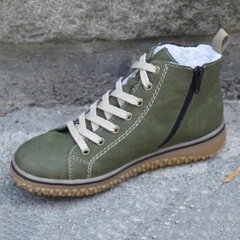 Comfortable Ankle Boots with Support and Style - Luna-Mineral Blue-3-Nora Luxe