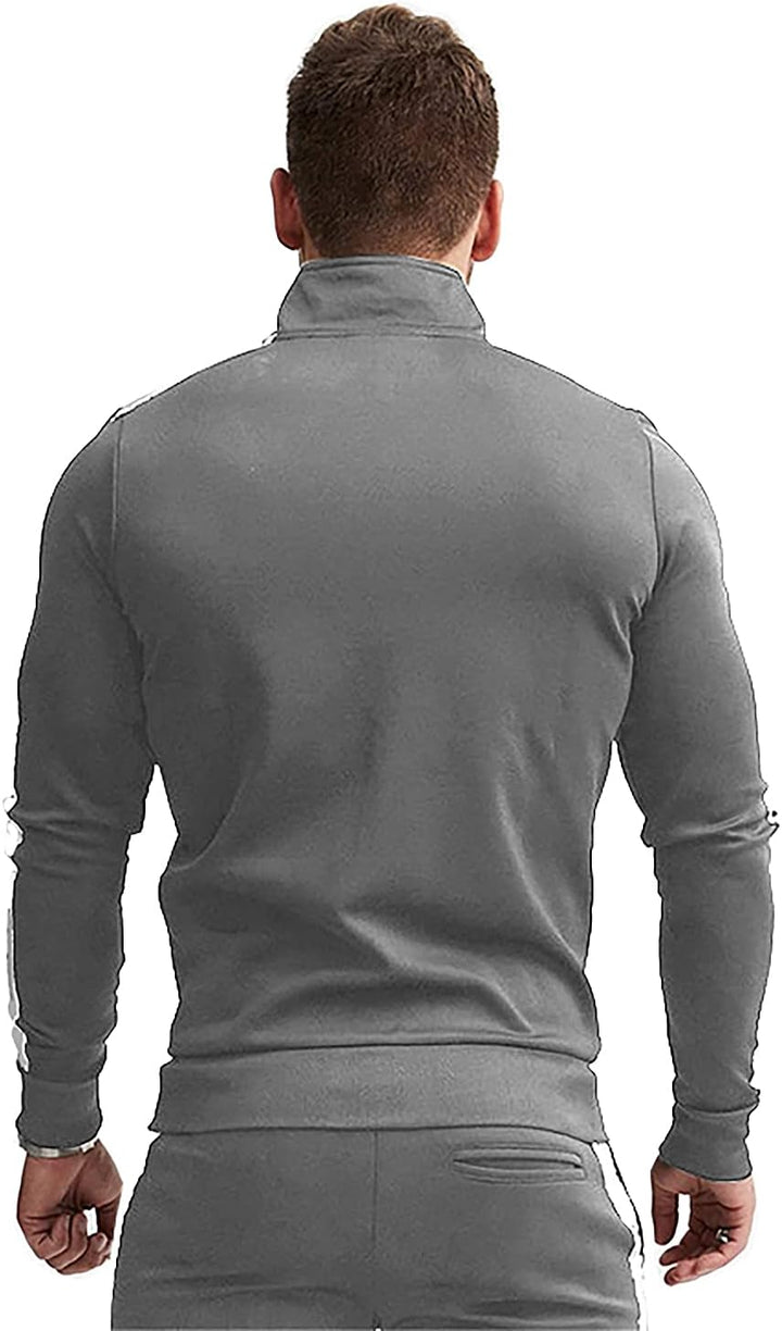 Comfortable Casual Men's Tracksuit - Logan-Green/White-S-Nora Luxe