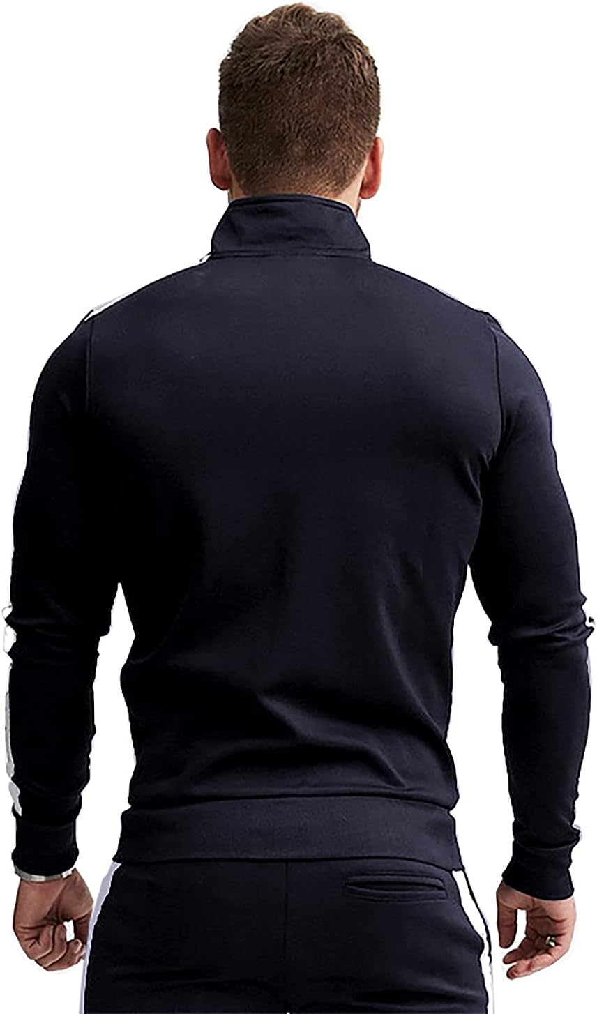 Comfortable Casual Men's Tracksuit - Logan-Green/White-S-Nora Luxe