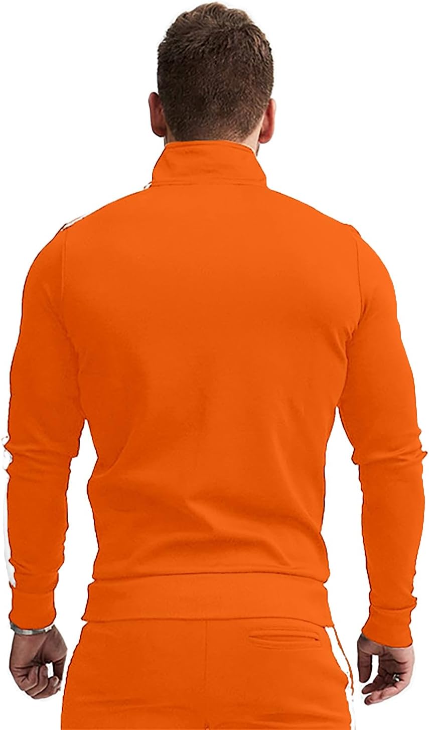 Comfortable Casual Men's Tracksuit - Logan-Green/White-S-Nora Luxe