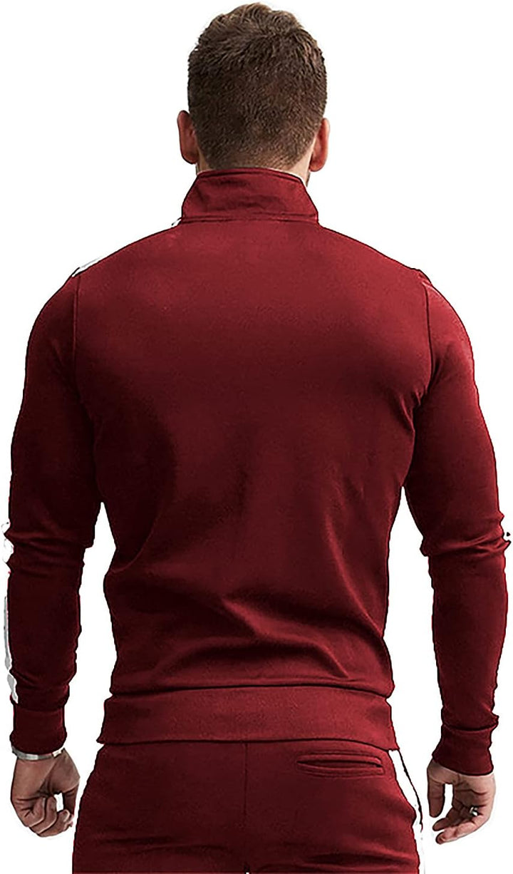 Comfortable Casual Men's Tracksuit - Logan-Green/White-S-Nora Luxe