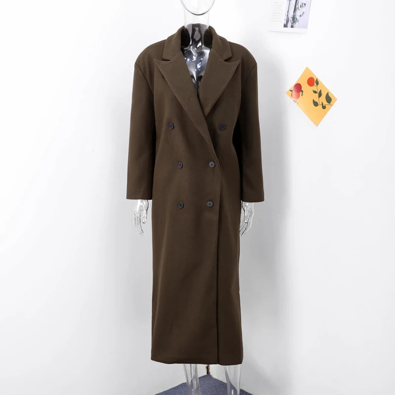 Comfortable Long Women's Coat - Sophie-S-Nora Luxe