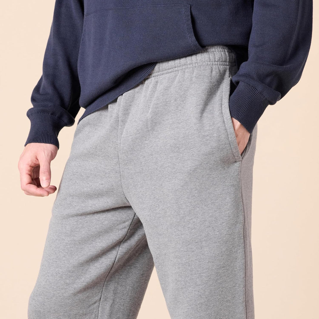 Comfortable Men's Fleece Sweatpants - Luca-Black-S-Nora Luxe