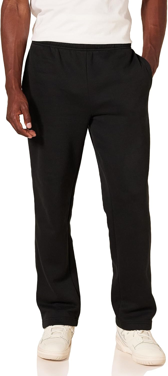 Comfortable Men's Fleece Sweatpants - Luca-Black-S-Nora Luxe