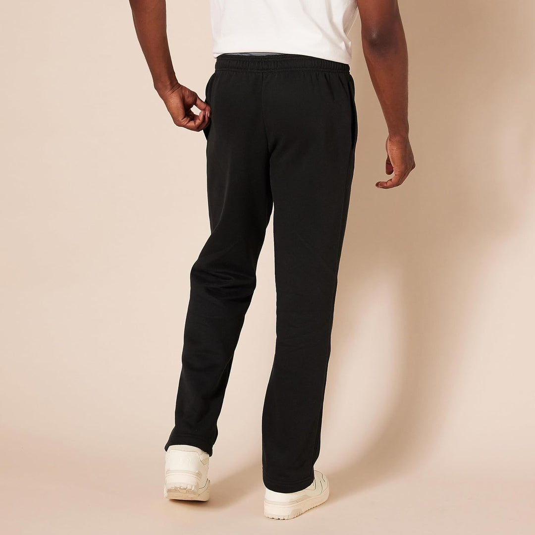Comfortable Men's Fleece Sweatpants - Luca-Black-S-Nora Luxe