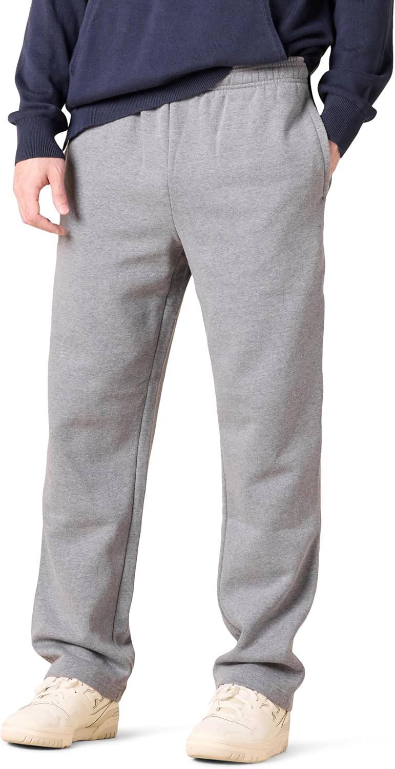 Comfortable Men's Fleece Sweatpants - Luca-Light Gray-S-Nora Luxe