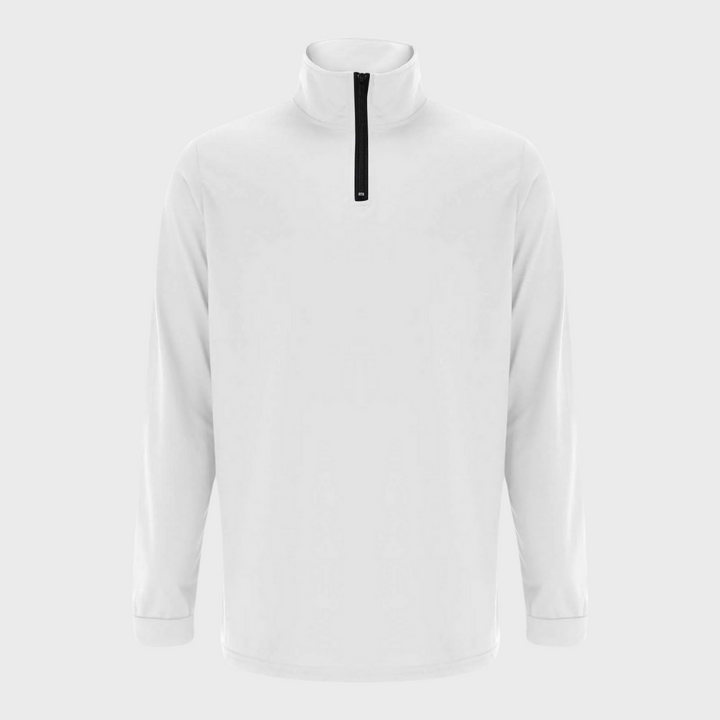Comfortable Men's Sweater with Zip and Low Collar - Sven-Black-S-Nora Luxe