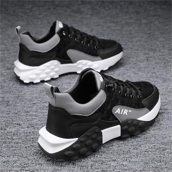 Comfortable Orthopedic Men's Sneakers - Valor-Black-5.5-Nora Luxe