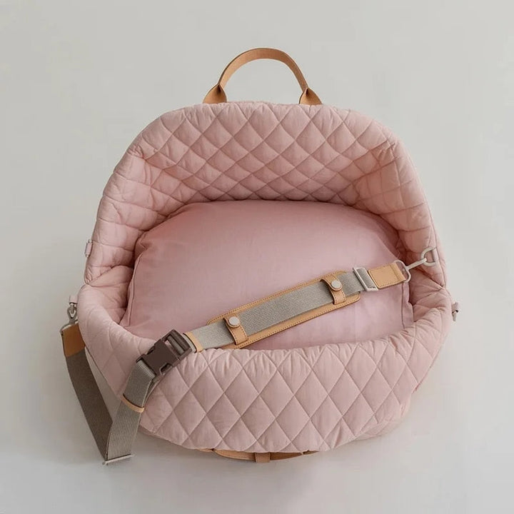 Comfortable Pet Carrier - PetStyle-Pink-S (17.32 x 8.66 x 14.17 inches)-Nora Luxe