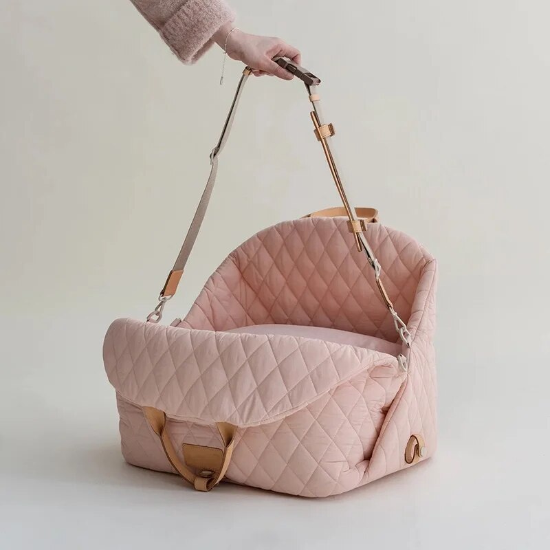 Comfortable Pet Carrier - PetStyle-Pink-S (17.32 x 8.66 x 14.17 inches)-Nora Luxe