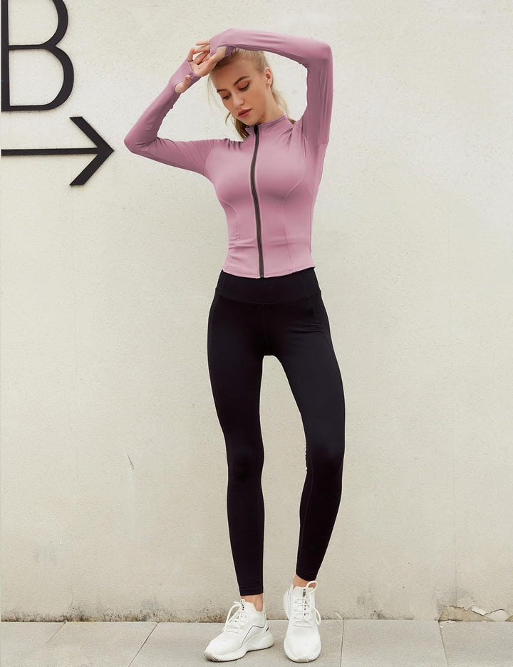 Comfortable Sports Jacket - FlexiMove-Apricot-XS-Nora Luxe