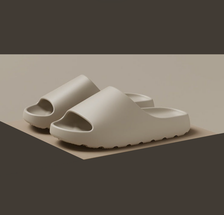 Comfortable & Waterproof Unisex EVA Slippers with Open Toe – Remy-Beige-4-Nora Luxe