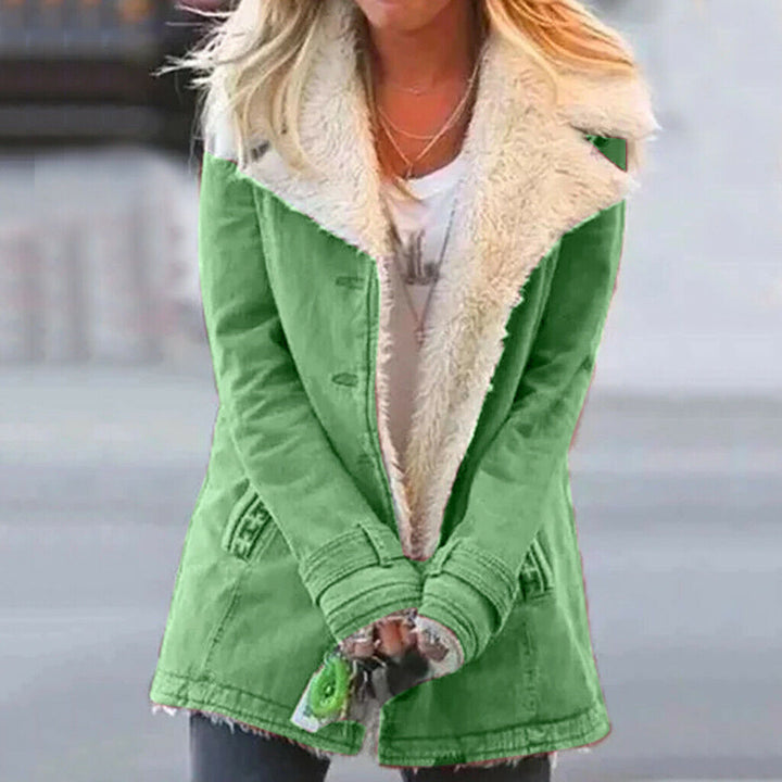 Comfortable Winter Jacket for Women - Celeste-Green-S-Nora Luxe