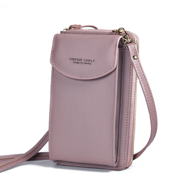 Compact PU Leather Crossbody Shoulder Bag with Adjustable Strap