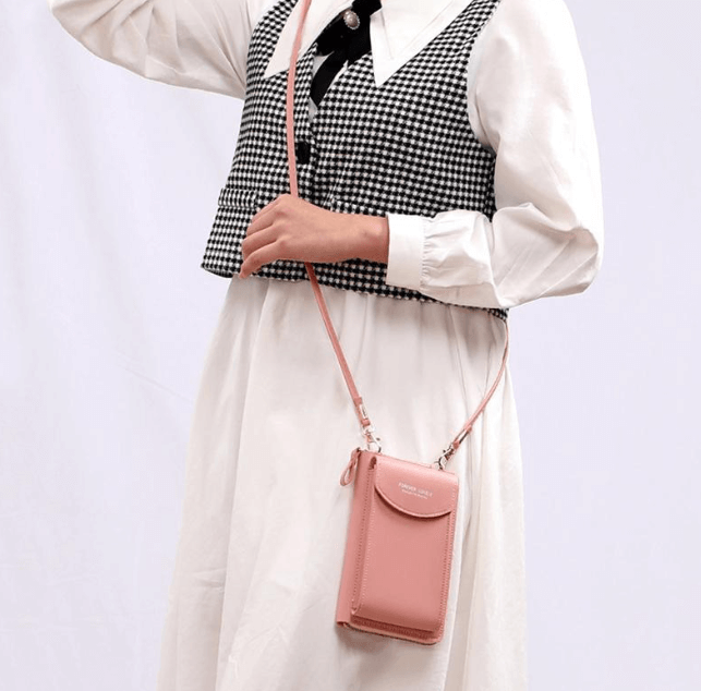 Compact PU Leather Crossbody Shoulder Bag with Adjustable Strap