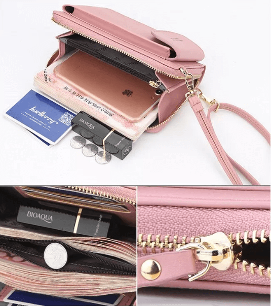 Compact PU Leather Crossbody Shoulder Bag with Adjustable Strap
