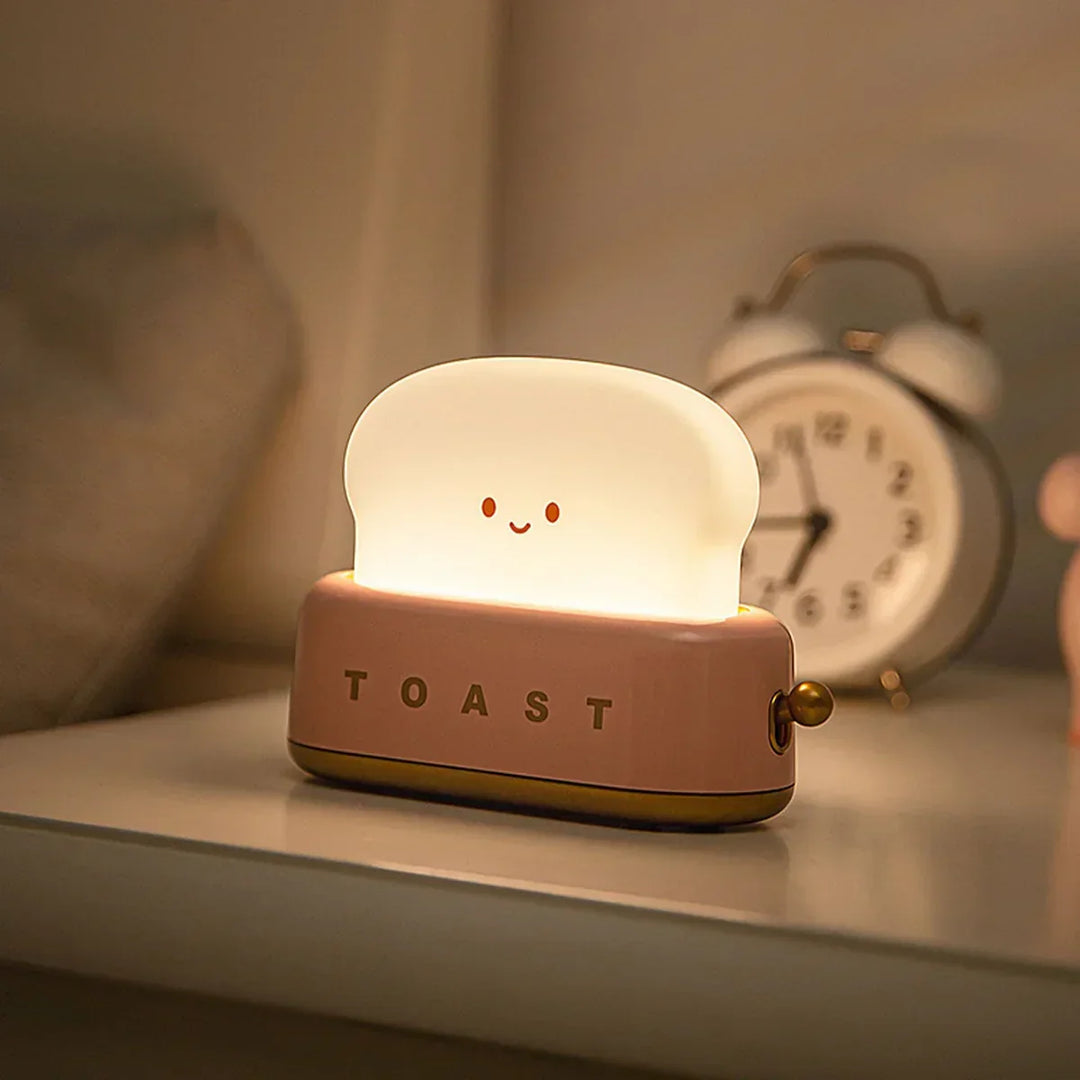 Cute Toast Night Light - ToastieGlow-Red-Nora Luxe