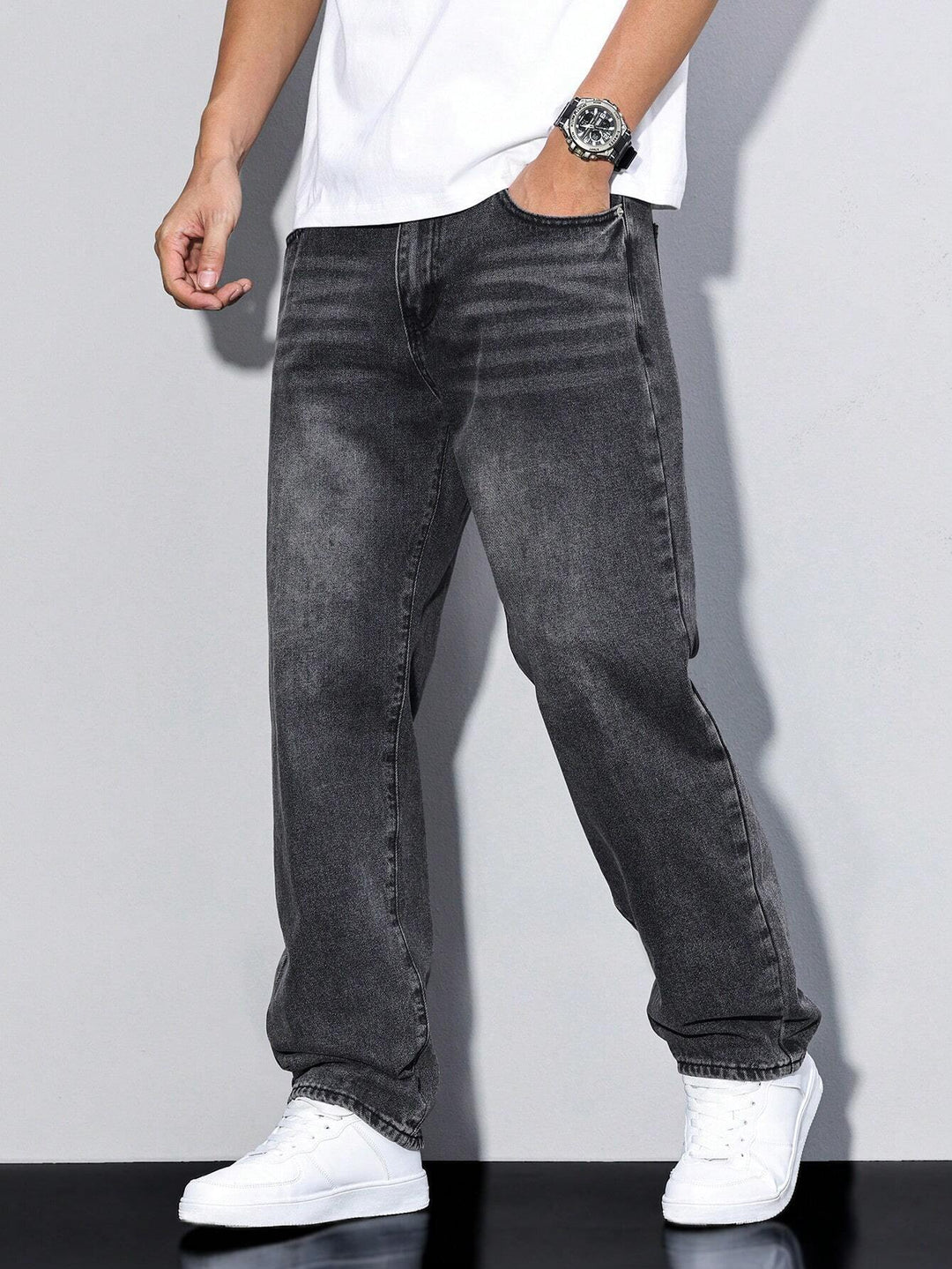 Casual men's jeans with straight leg – Milan