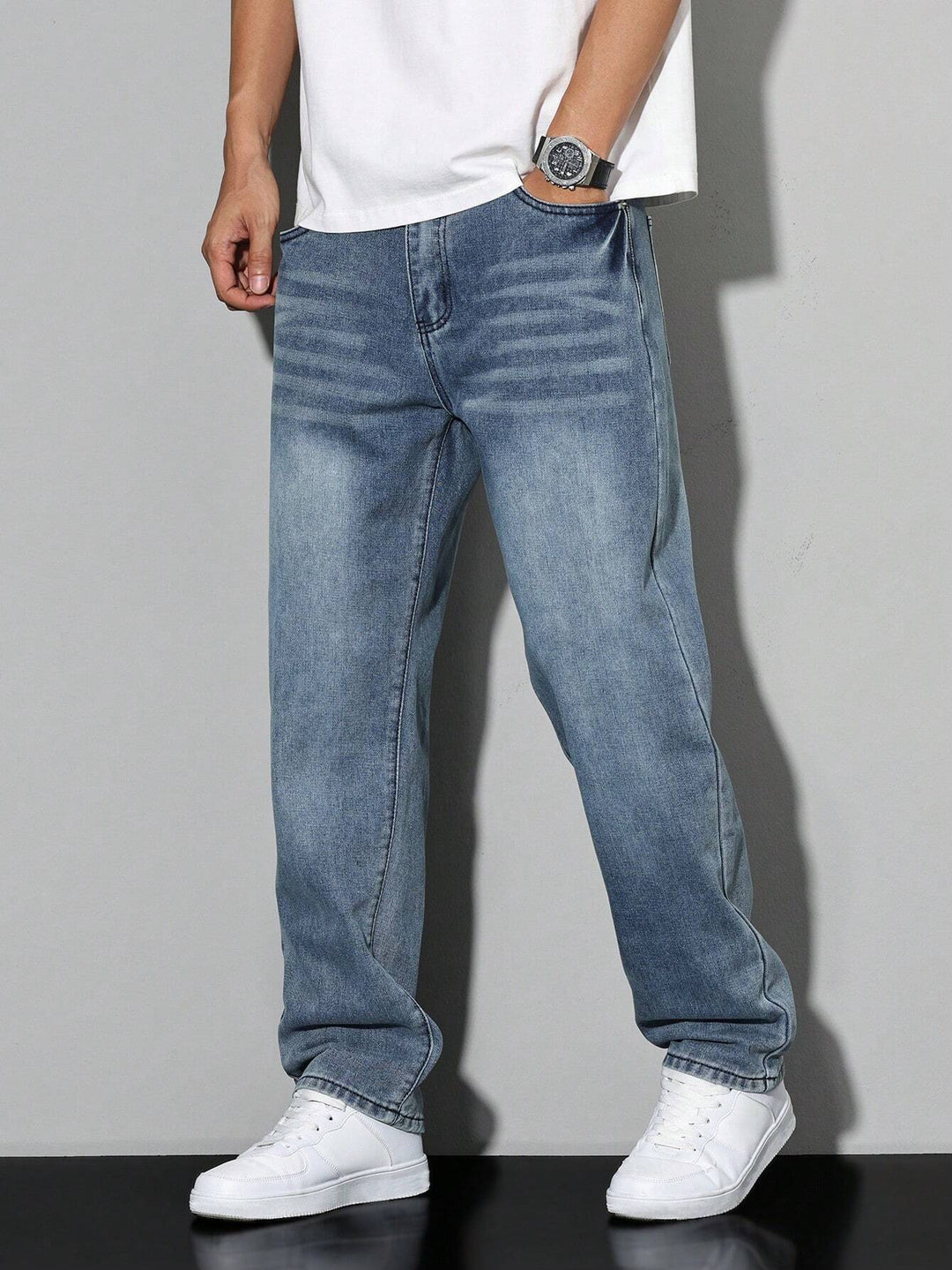 Casual men's jeans with straight leg – Milan