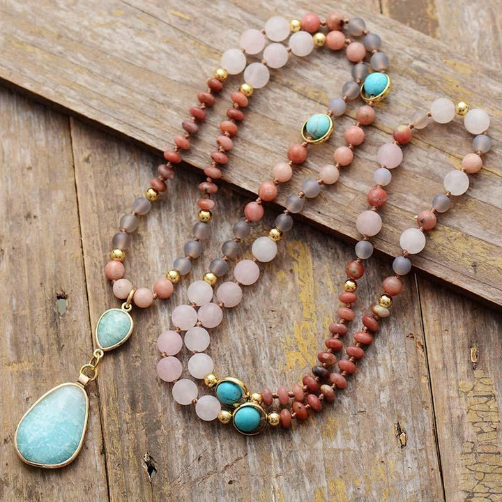 Deeply Cleansing Pastel Mala Necklace - Aurielle-Nora Luxe
