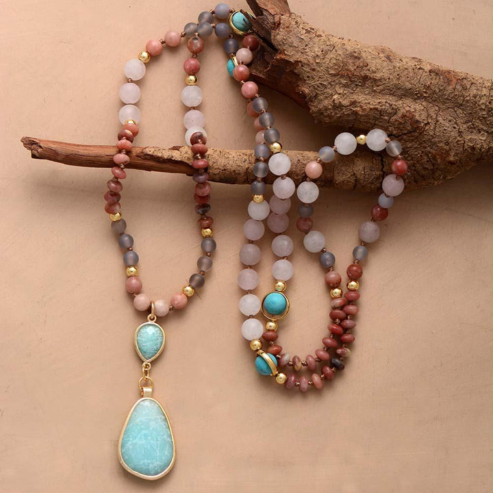 Deeply Cleansing Pastel Mala Necklace - Aurielle-Nora Luxe