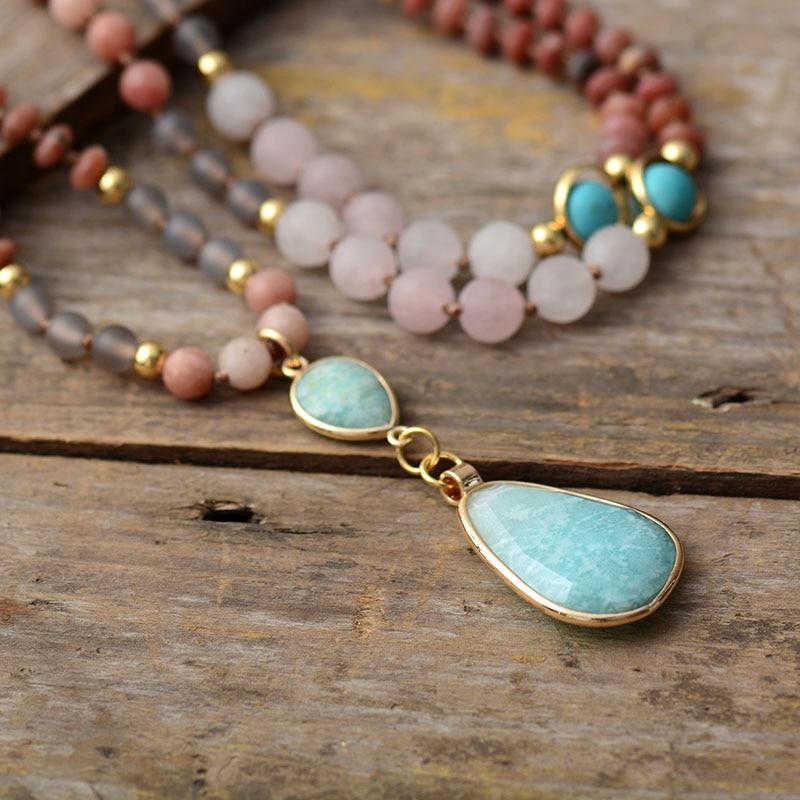 Deeply Cleansing Pastel Mala Necklace - Aurielle-Nora Luxe