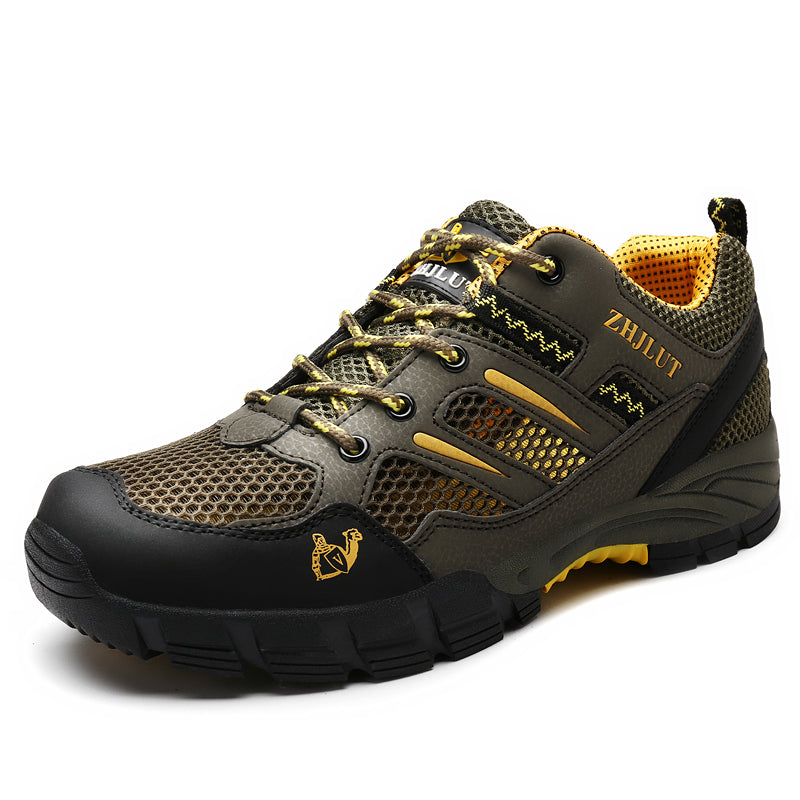 Men's waterproof hiking shoes with cushioning & tread sole – Elric