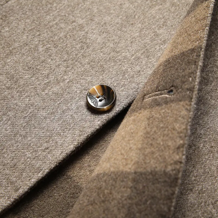 Medium-Length Men's Coat Made of Wool-Cashmere – Victor