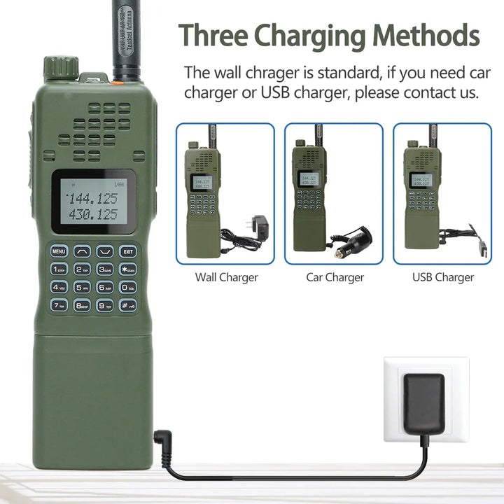 Dual-Band Walkie Talkie - CommGuard-Green-Nora Luxe