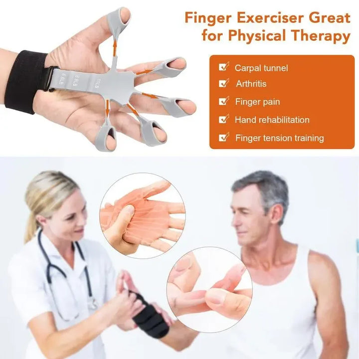 Finger and Hand Strengthener - GripMaster-Black-Nora Luxe